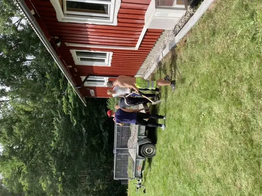 Städdag och renovering av Sportstugan