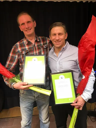 Rosvik IK Brottning. Våra tränare för Piteågrupperna, Thomas och Rune, tilldelades Piteå kommuns Kultur- och fritidsnämnds stipendie för årets ungdomsledare 2019.