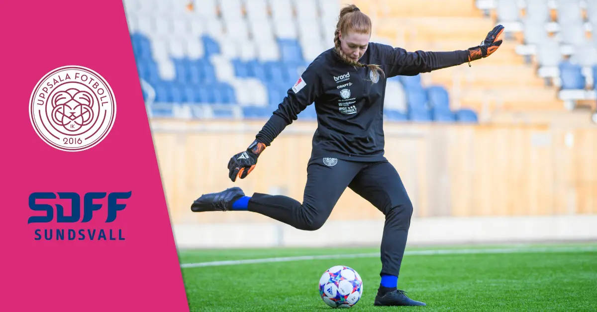 Målvakten Sandra Jakobsen. Foto - Oscar Larsson.