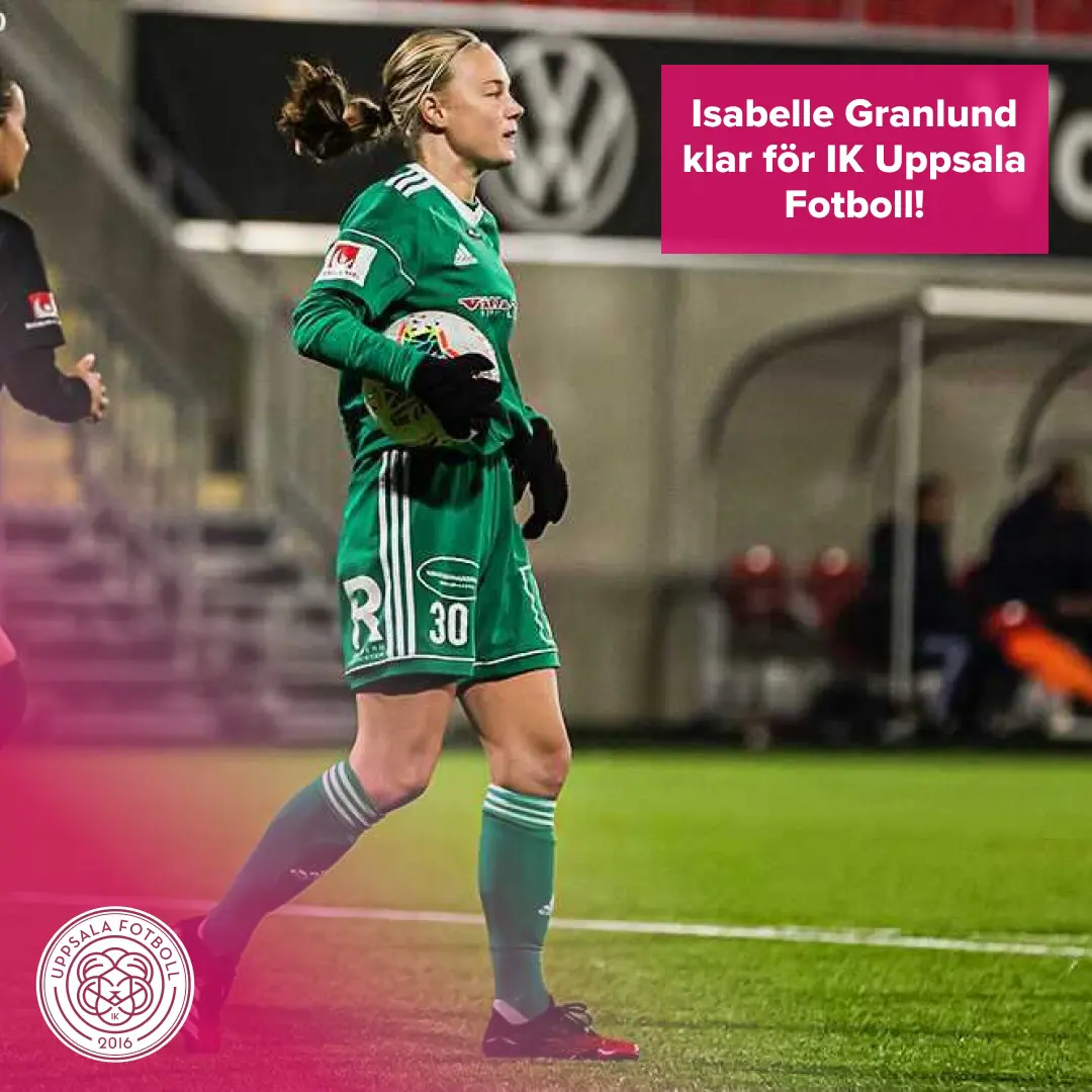 Målvakten Isabelle Granlund har skrivit på för IK Uppsala Fotboll. Foto - @fotbollsfoto