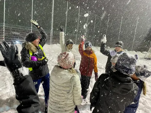 Härlig träning i snöyran för F09-2