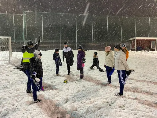 Härlig träning i snöyran för F09-2