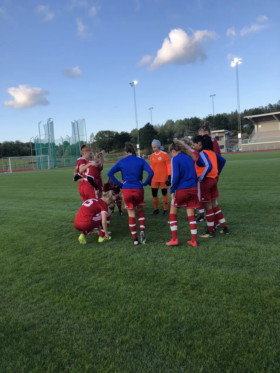 Lite snack inför matchstart mot Åkersberga.