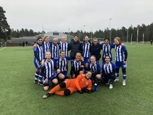 Vinst med 5-0 i första träningsmatchen