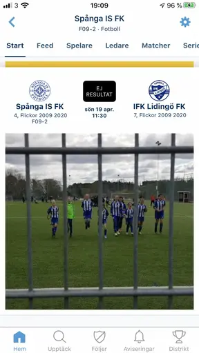 Premiär på Nälsta mot Lidingö 