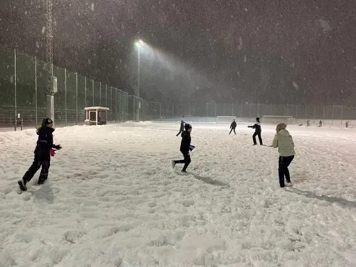 Härlig träning i snöyran för F09-2