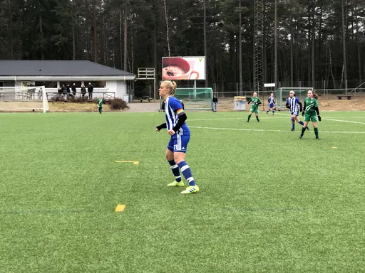 Vinst med 5-0 i första träningsmatchen