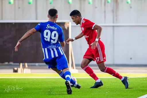Två gamla Spångaspelare som matchcoacher: Serkan Görgülü och Fredrik Giesecke