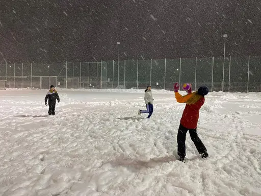 Härlig träning i snöyran för F09-2