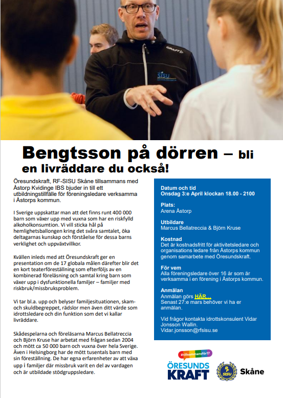 Missa nu inte att anmäla dig!
