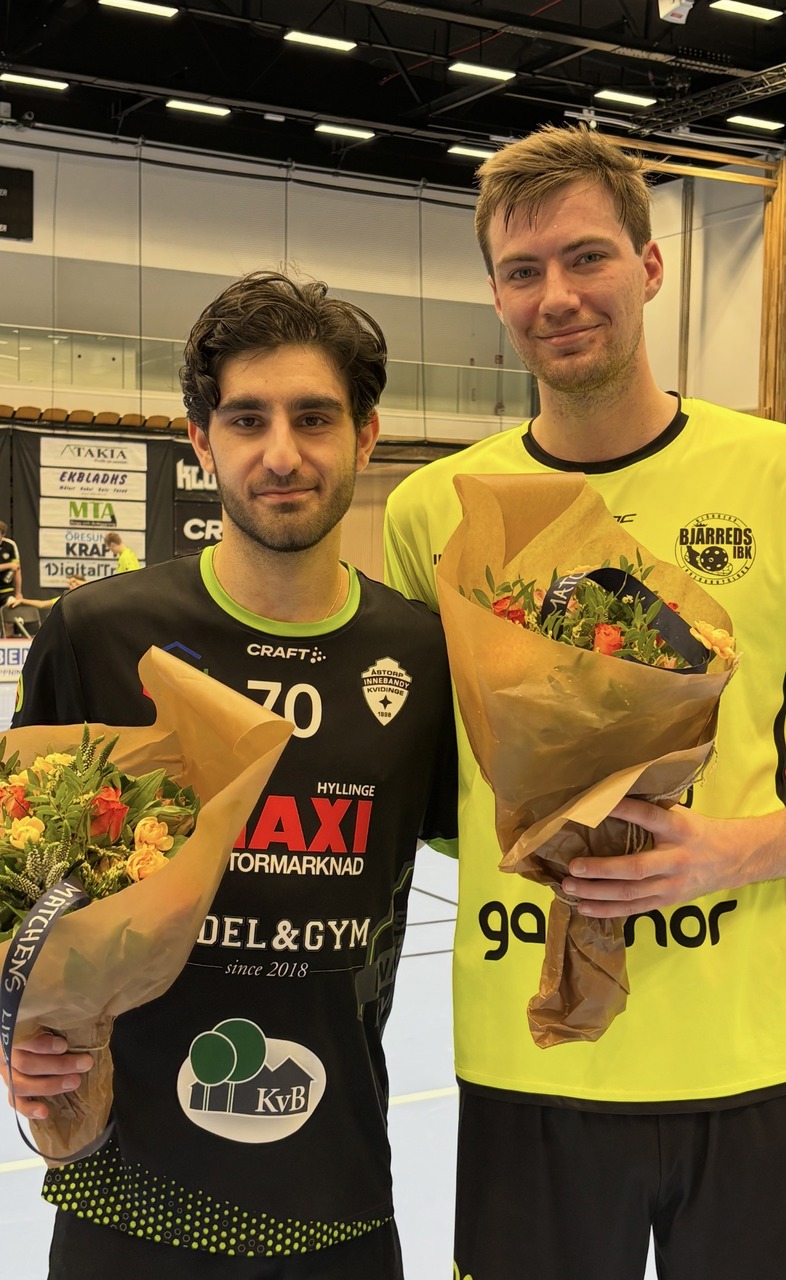 Niko Moberg och Christoffer Andersson blev utsedda till matchens lirare