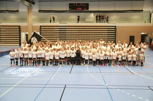 Spelarbilder från olika nivåer och lag, från Innebandyskolan upp till senior