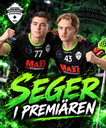 Melker Camper och Leo Westerberg jublar efter premiärsegern