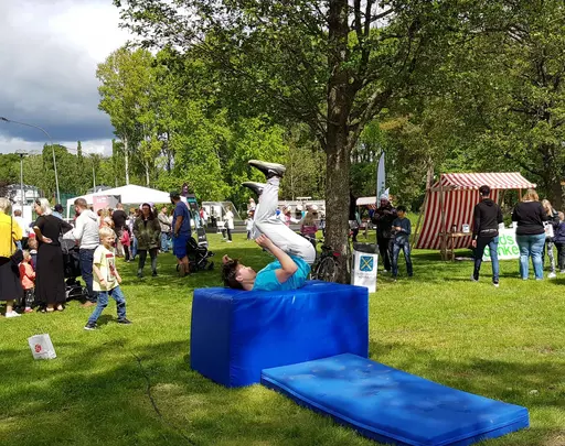 Freerunning/Parkour på Föreningsdagen vid Näset och Boforsudden