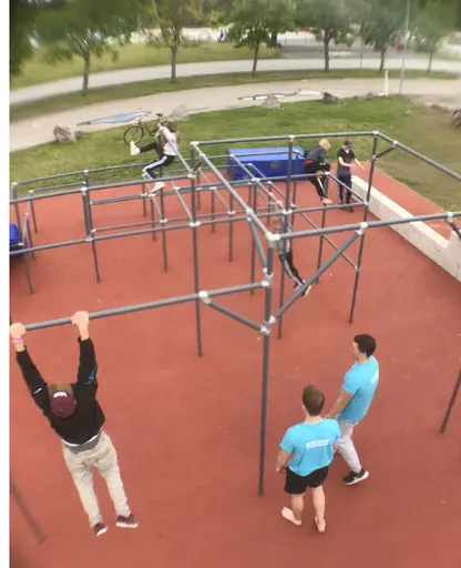 Freerunning/Parkour på Föreningsdagen vid Näset och Boforsudden