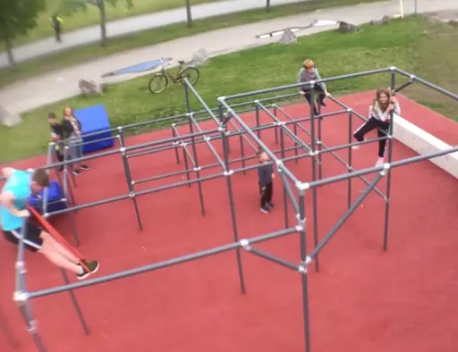 Freerunning/Parkour på Föreningsdagen vid Näset och Boforsudden