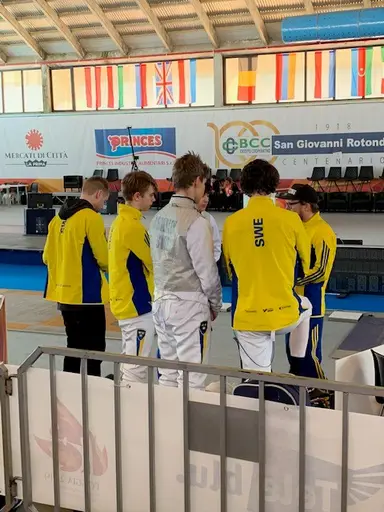 Petter och Viggo på EM i Italien 2019.