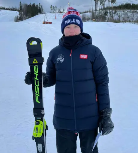 Moa Landström går på Skidgymnasiet i Malung