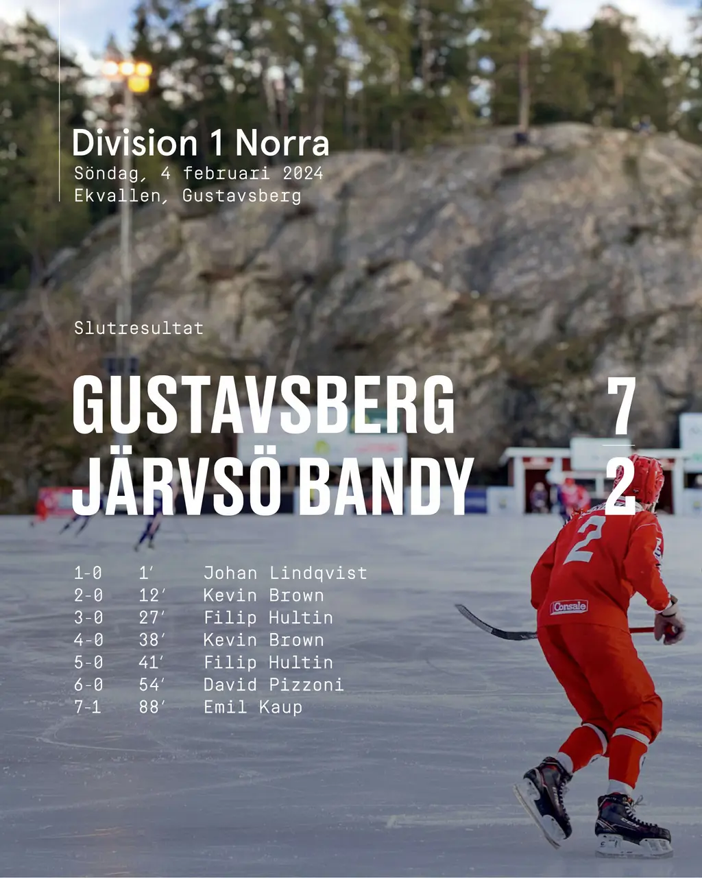 Gustavsberg-Järvsö 7-2. Foto: Maria Nahlin.