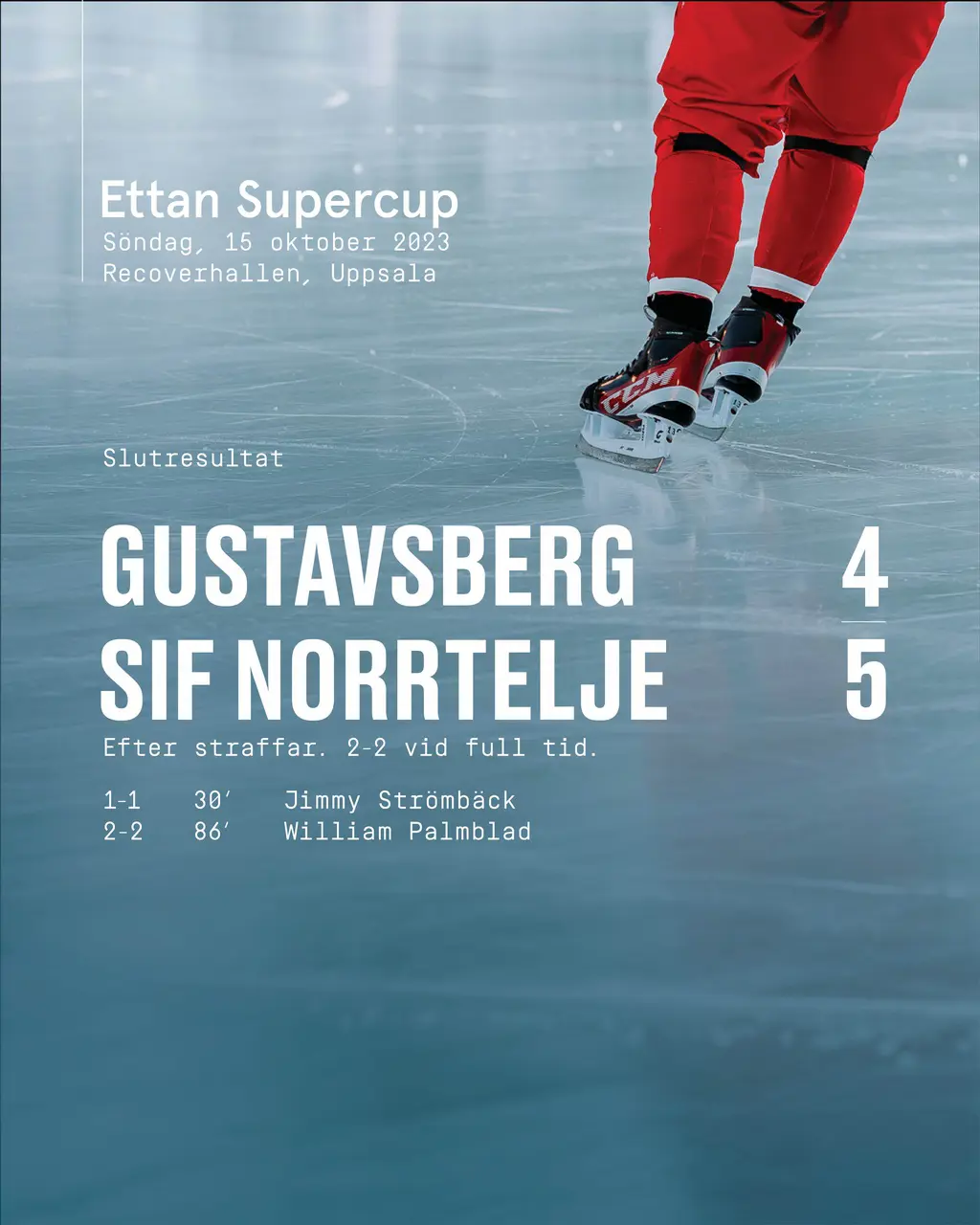 Gustavsberg-Norrtelje 4-5 efter straffar.