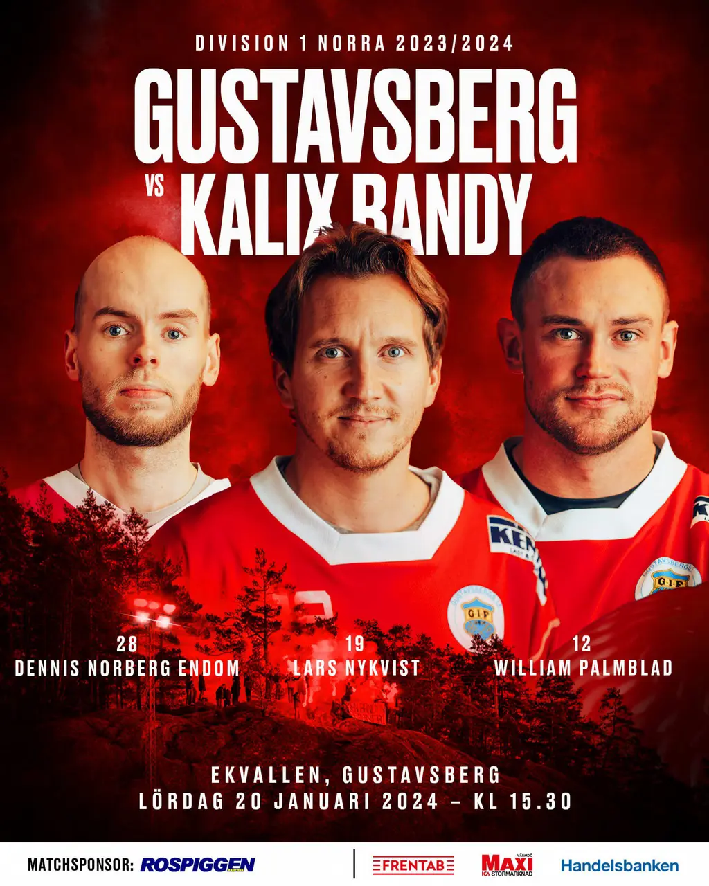 Gustavsberg-Kalix, lördag 20 januari, 2024.
