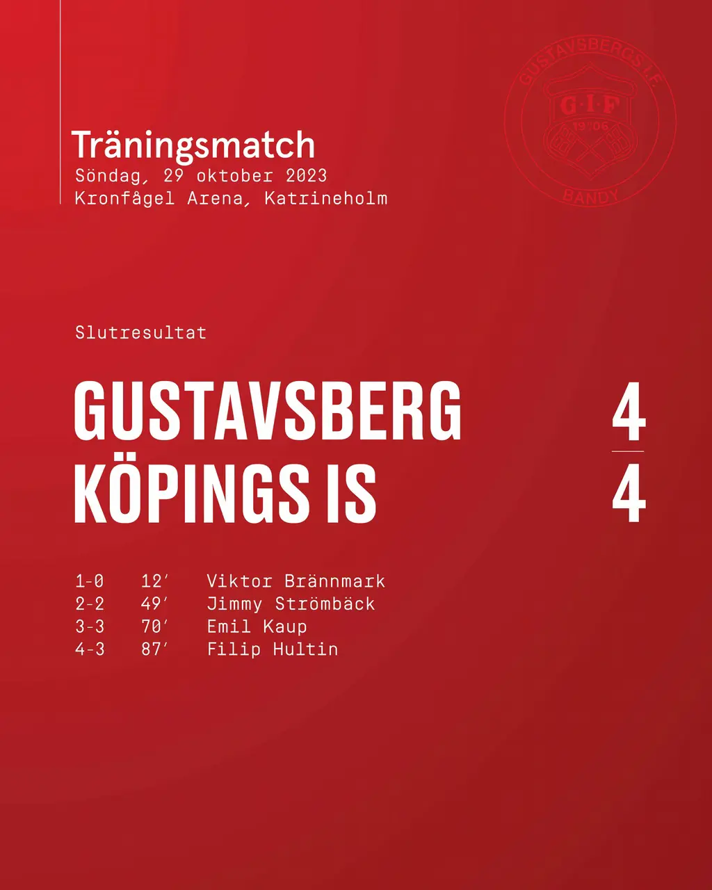 Gustavsberg-Köping 4-4
