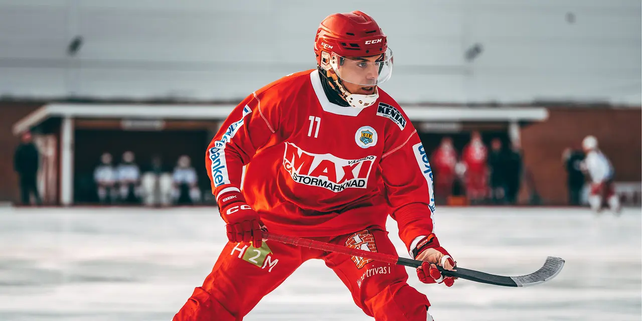 Kevin Brown i kvalmatchen mot Kalix, 4 mars 2024.