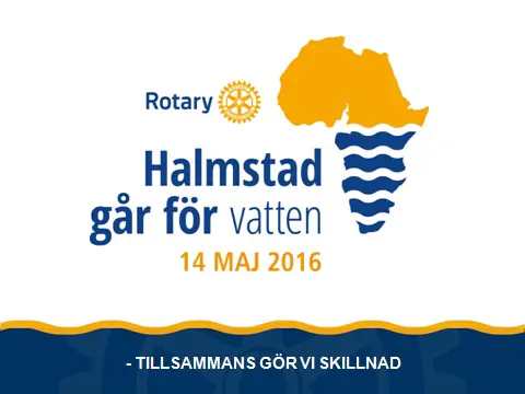 Rotary gör tillsammans med föreningslivet i Halmstad en vandring till förmån för rent vatten i Afrika.