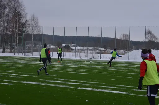 Matchen slutar 1-0 till Håbo FF Röd!