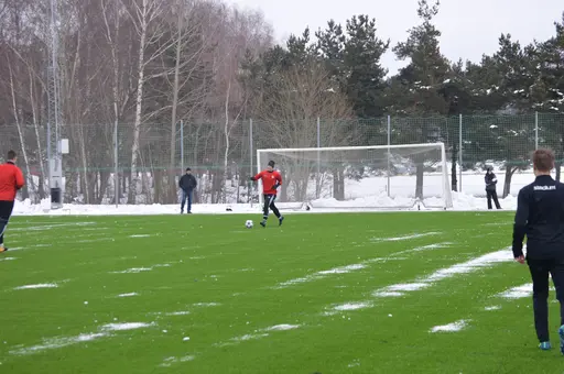 Matchen slutar 1-0 till Håbo FF Röd!