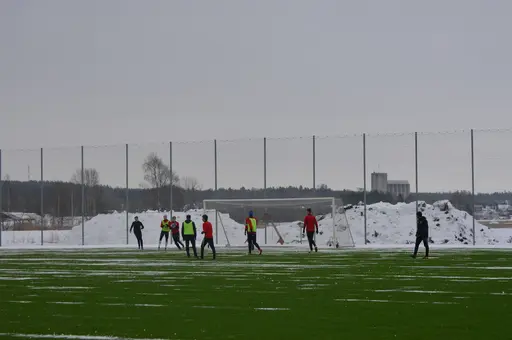 Matchen slutar 1-0 till Håbo FF Röd!