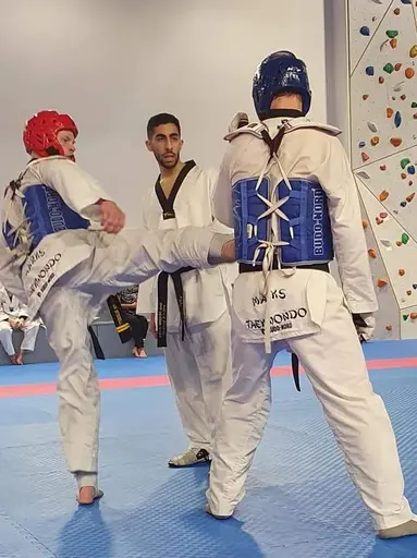 Motivationen flödar till att bli en ännu bättre Taekwondo utövare.