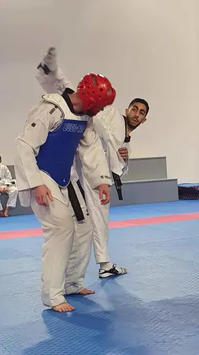 Motivationen flödar till att bli en ännu bättre Taekwondo utövare.