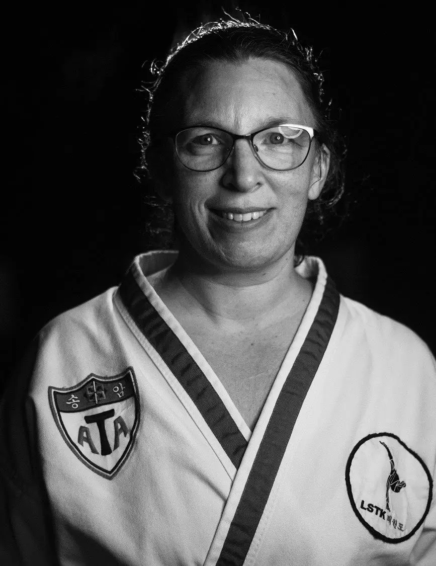 Pia Cederlund har svart bälte första dan