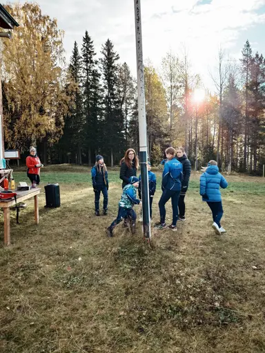 Läger på skidstugan 5 oktober 2024.