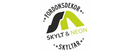 skylt och neon