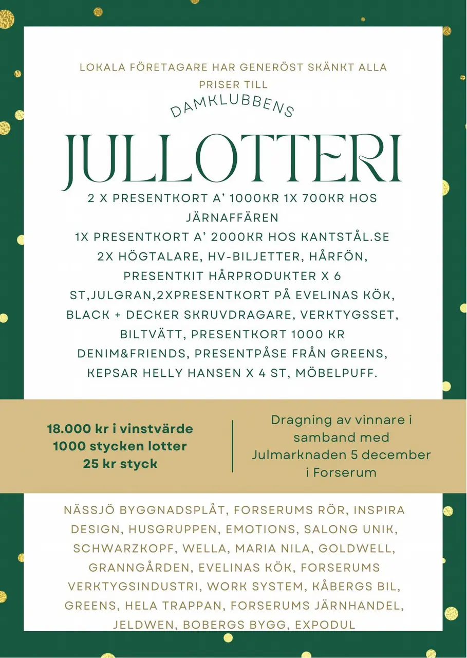 Missa inte att köpa just dina favoritnummer!