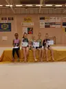 Från vänster: Soraya Abdesembd, Annie Hedström, Joline Hedström, Amella Nilsson & Elvira Håkansson  