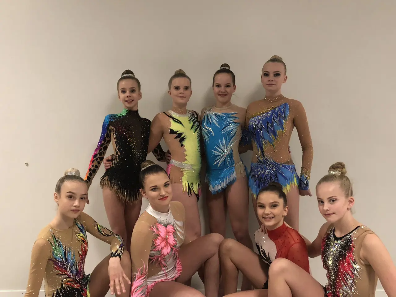 Från vänster: Lisa A, Alva WR, Matilda W, Tuva A, Klaudia B, Amelia O, Nikolija P & Ida A