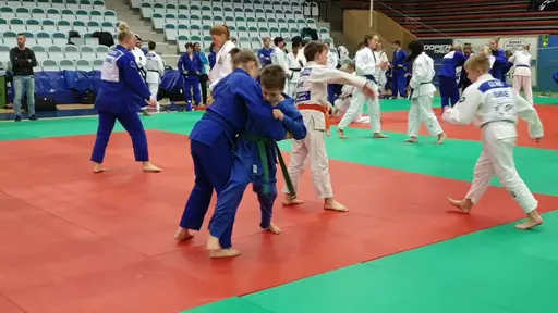 Oliver och Marcus kämpade på bra under lägret