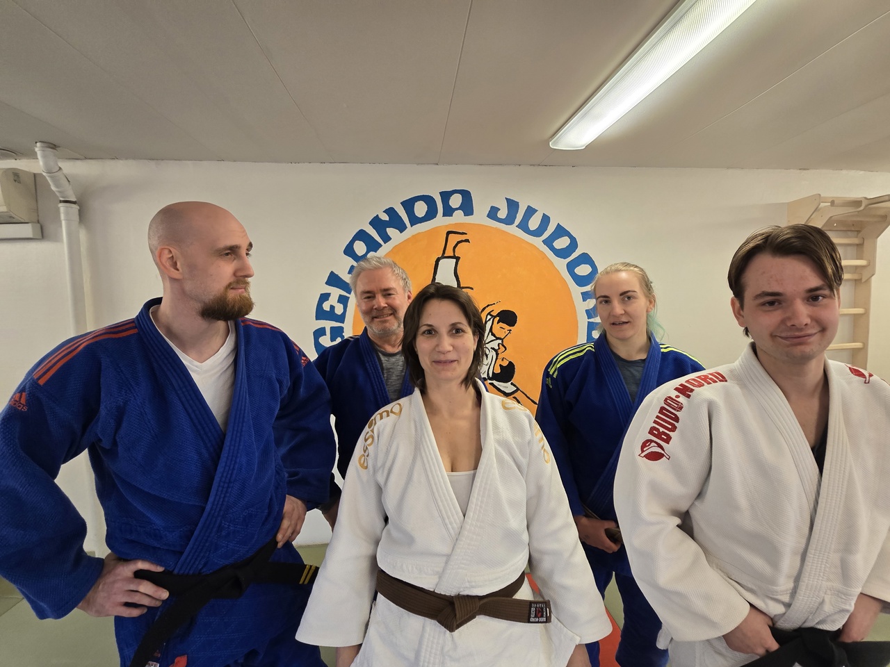 Några av de som körde randori och tävlingsträning denna söndag.
