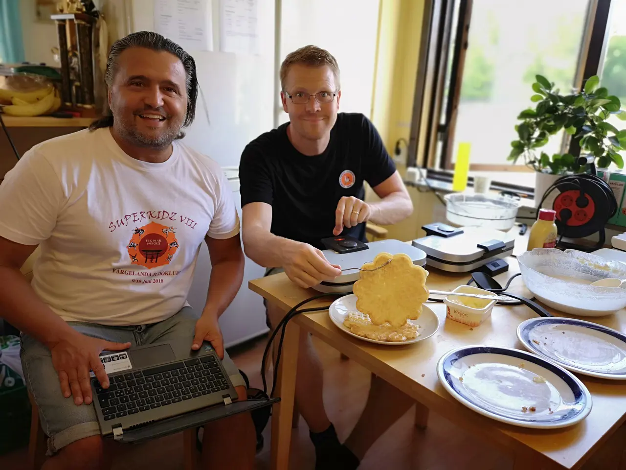 Tommy Widekärr, ordförande och Thomas Karlsson, informationsansvarig är nöjda över att vår nya hemsida är igång.