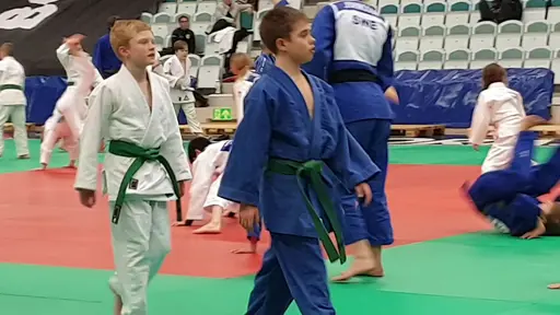 Oliver och Marcus kämpade på bra under lägret
