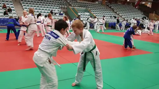Oliver och Marcus kämpade på bra under lägret