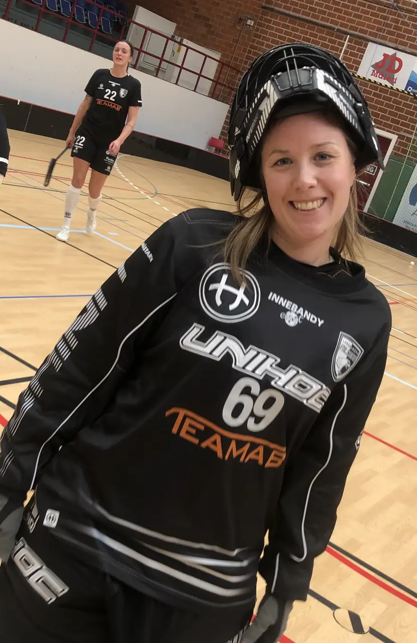 Sara Johnsson var stabil i målet.