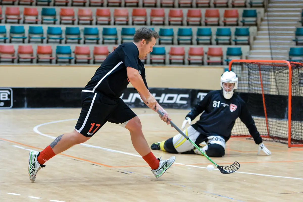 Stefan Zyszczak tryckte dit en mot Eslöv. Foto: Express-Bild
