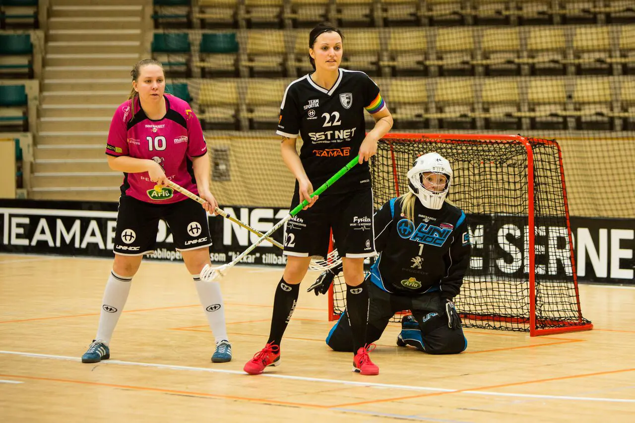 SST NET Falcons lagkapten Hanna Johansson. Foto: Henrik Nordell.