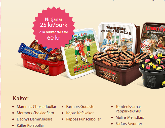 OBBK kör igång en omgång kakförsäljning.