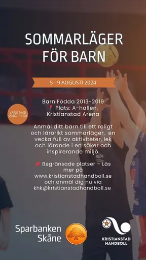 Handbollsläger i Kristianstad Arena.
