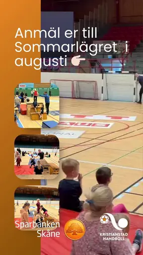 Handbollsläger i Kristianstad Arena.